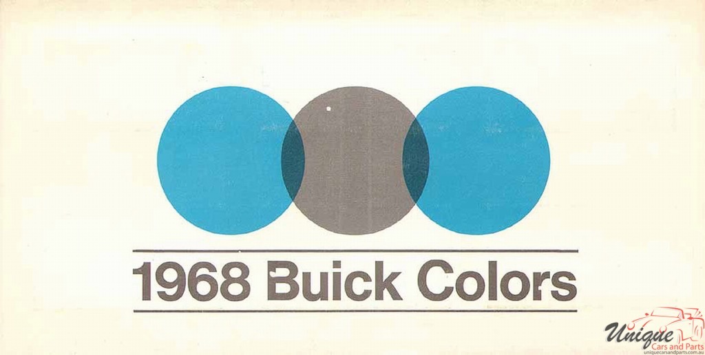 1968 Buick Exterior Colors Chart